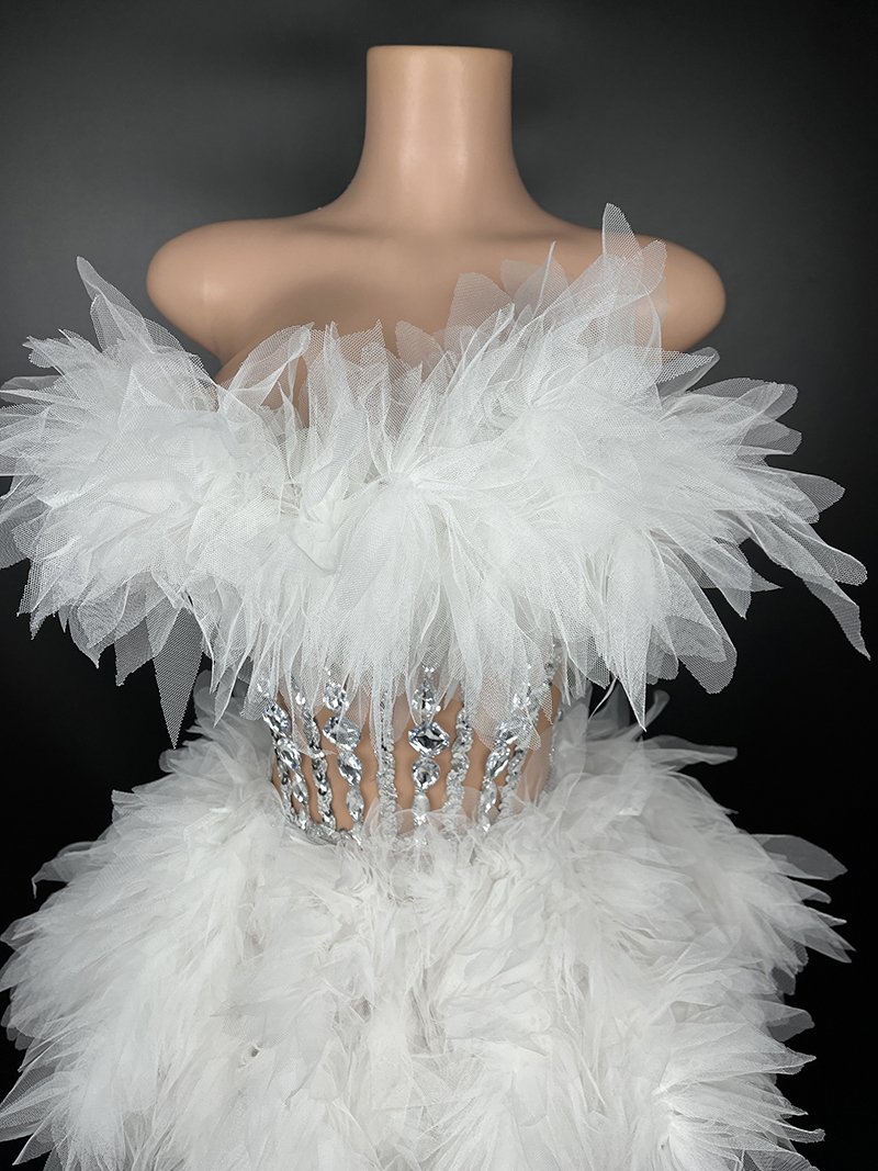 Novance Y3335-BB Nouvelle Collection 2024 Robe de Soirée Luxe Formelle Femme Chic sans Manches pour Gala et Bal – Image 9