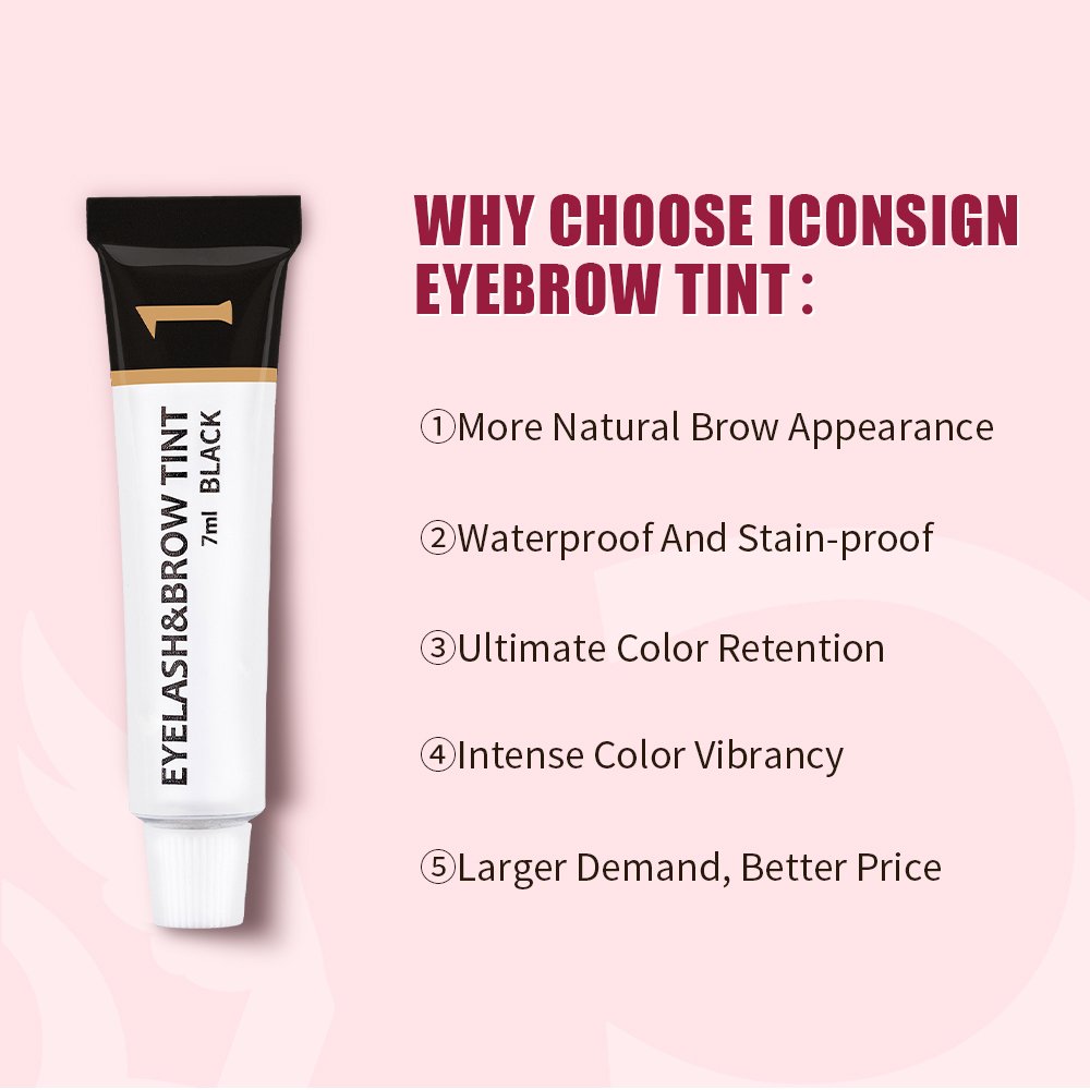 Iconsign Teinture Sourcil Gel pour sourcils végétalien imperméable à l'eau longue durée Kit de teinture pour crème de cils de marque privée pour sourcils personnalisé – Image 9