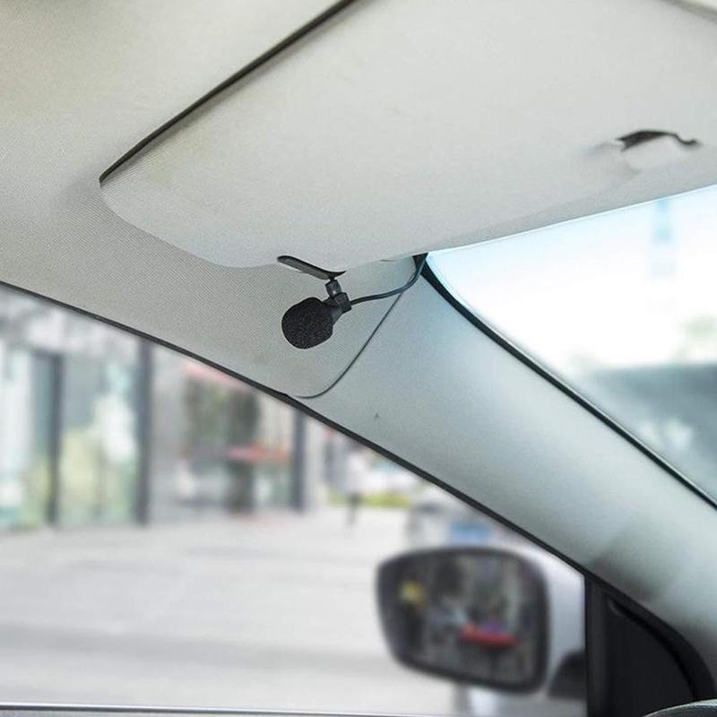 Microphone externe audio pour voiture – filaire, câble 3 mètres, portable, compatible autoradio – offre spéciale. – Image 6