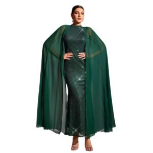 Abaya Longue Élégante Perlée
